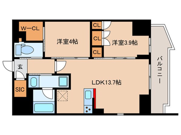 コンフォリア東大井Ⅰの物件間取画像